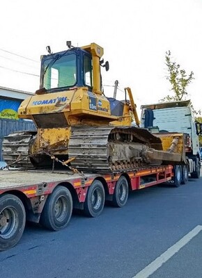 Грузоперевозки тралом на строительный объект