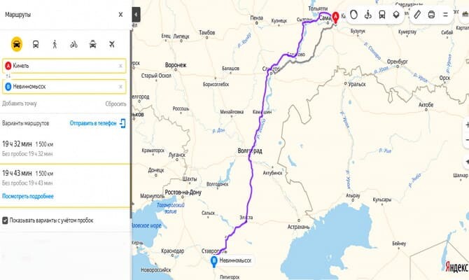 Маршрут перевозки зерноуборочных комбайнов