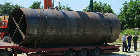 Перевозки резервуаров на трале